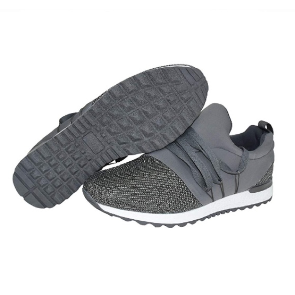 **SALE** Silver Slip On Sneakers - Picture 3 of 6